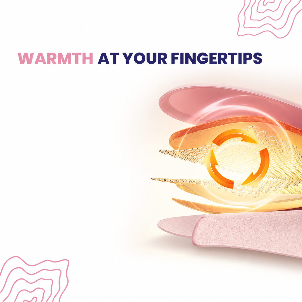 Warmth at your fingertips illustration